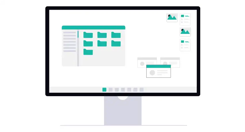 Webシステム開発を行っているイメージ